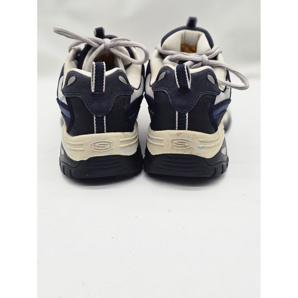 Skechers Steel Toe Work Shoes Men's Sz 12 Navy Blue Grey Chunky Utility Sneakers - Picture 4 of 13